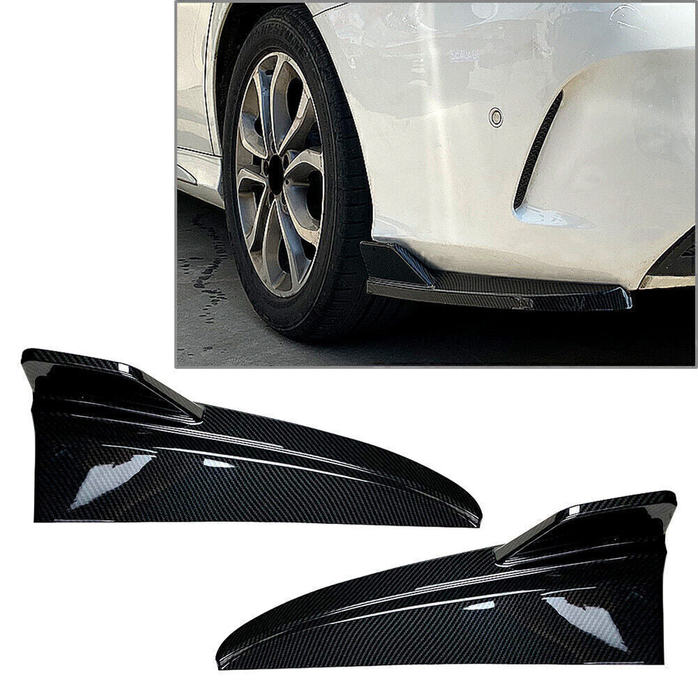 Rear Bumper Canard Splitter Side Vent for Mercedes C-Class W205 C43 C63 4D 15-21 Q