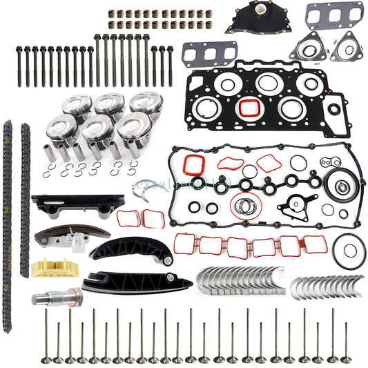 Engine overhaul piston and valve timing chain kit for Audi Q7 and for Passat CC 3.6L- n