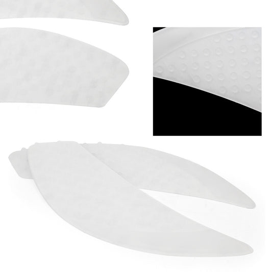Motor Tank Pad Traction Side Gas Knee Grip Pad for Kawasaki ER-6N 2006-15 Clear
