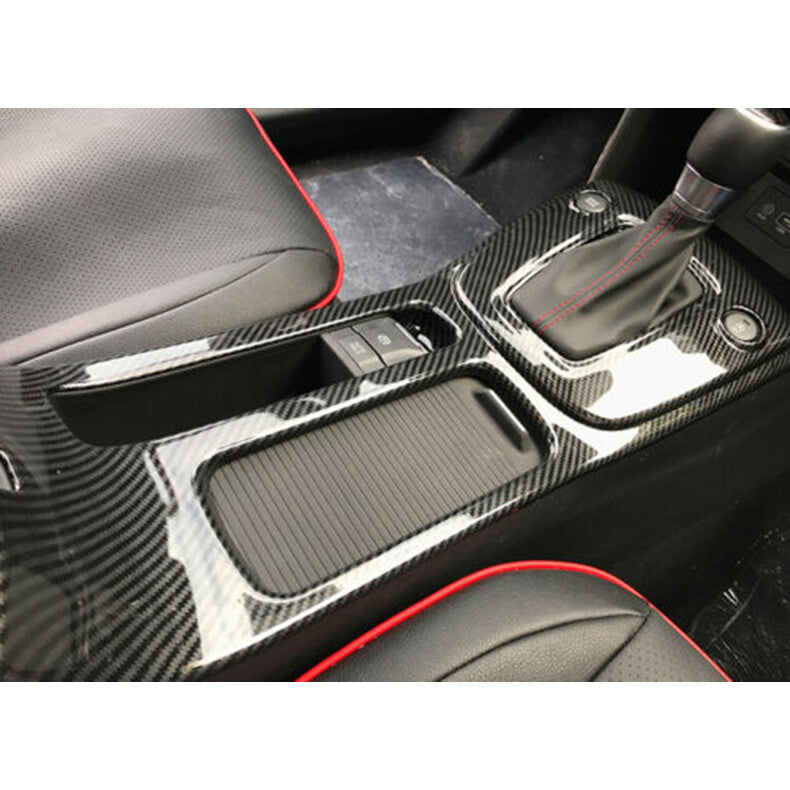 for Hyundai Kona 2018-2023 Carbon Fiber Center Console Gear Shift Box frame Trim