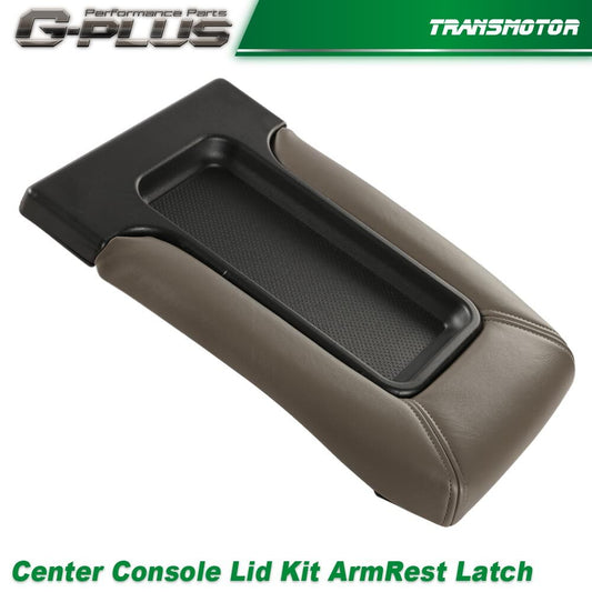 Fits 99-07 GM for Parts 19127364 Gray Center Console Cover Kit Armrest Latch - v
