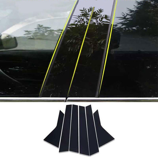 for Volvo XC60 18-2024 Piano Black Pillar Posts Door Window Molding Strip Trims
