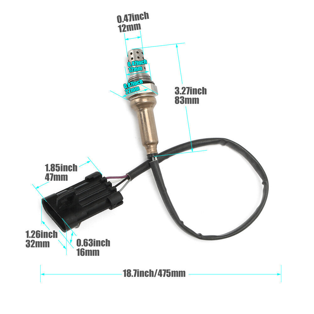 1X O2 Sensor Oxygen For EFI UTV1000 800 700 500 HiSUN MASSIMO Bennche MSU/HS/YS Q
