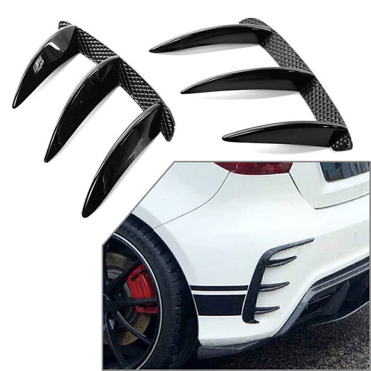 Rear Bumper Splitter Spoiler Canard Air Vent for Mercedes Benz W176 A250 for A4 5 Q