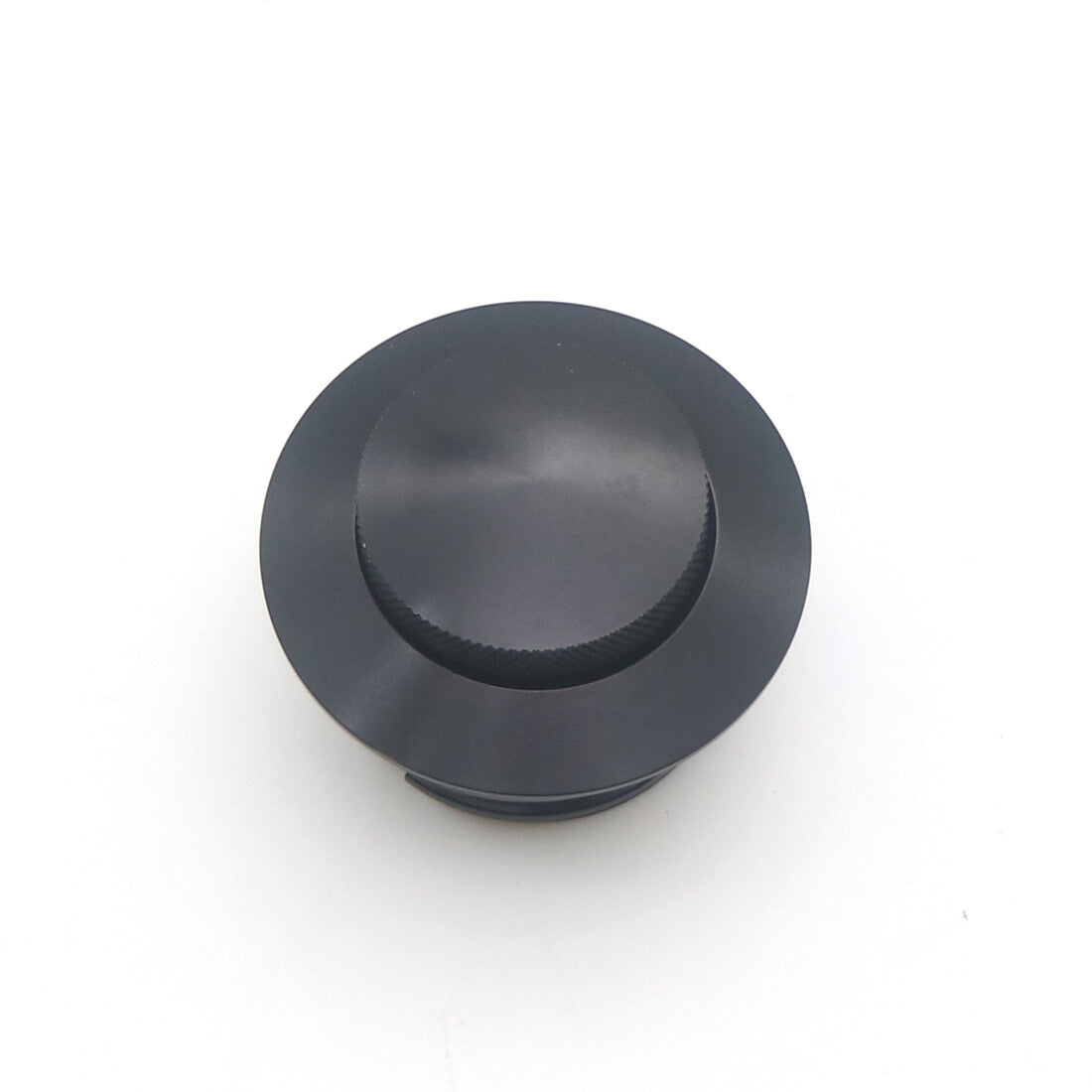 Black Flush Pop Up Reservoir Vented Fuel Tank Gas Cap for Harley Dyna 1982-2010 Q