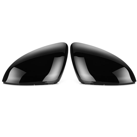 Two-piece mirror cap housings in gloss black for Volkswagen for Golf MK7 Mk7.5 GTI (2013-18)