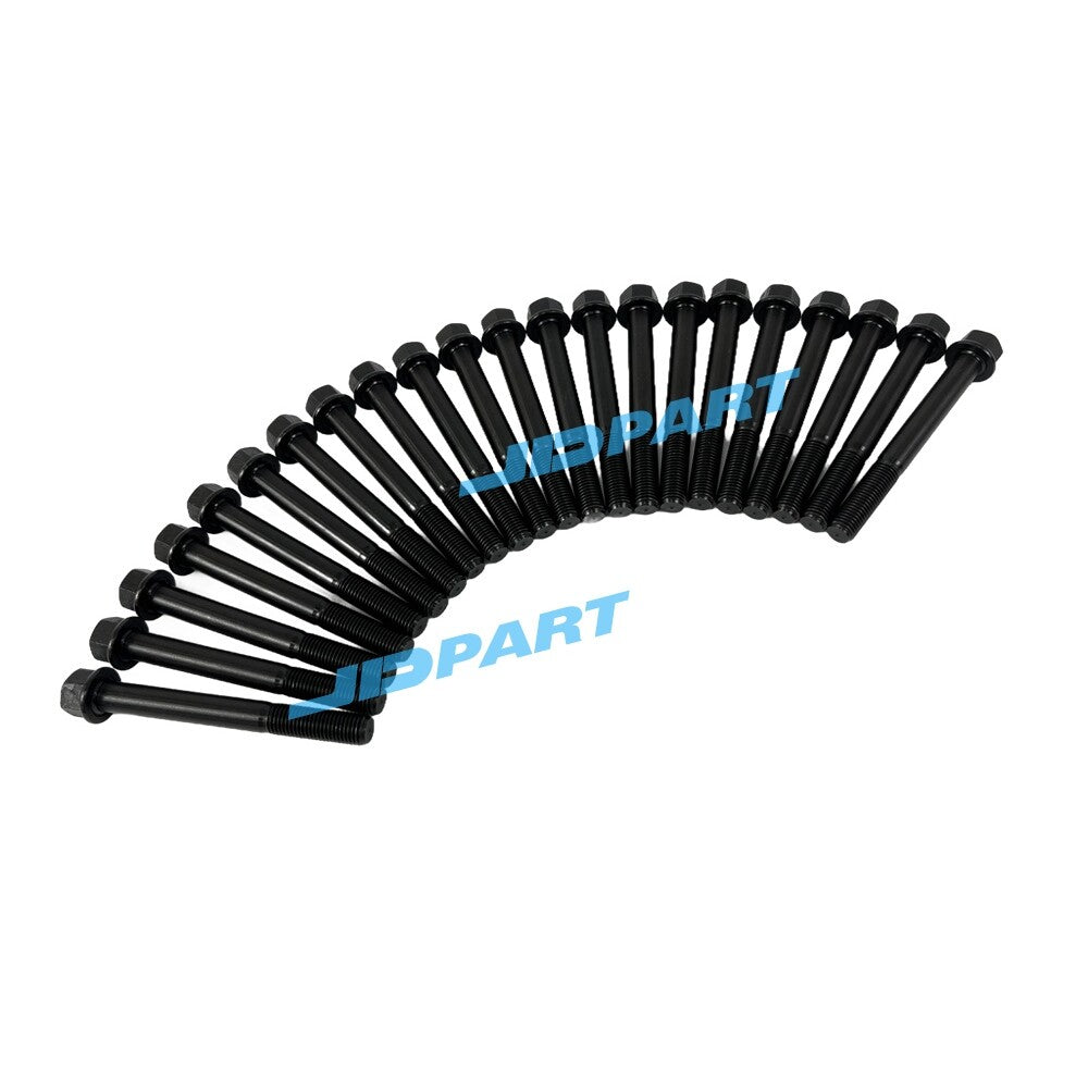 22-piece 1004-40TA cylinder head bolts for Perkins engine parts.