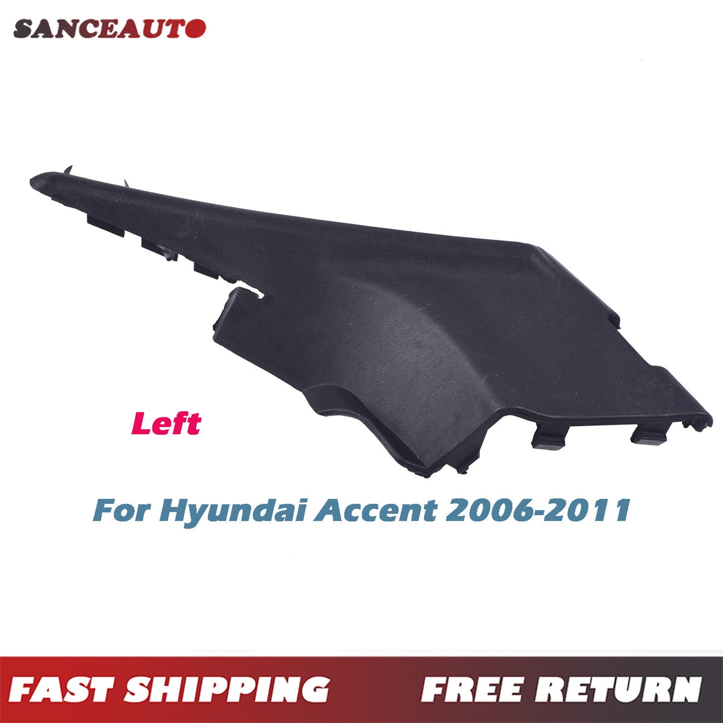 Left-hand screwdriver side cover with extended plastic decorative cover for 06-11 Accent 86150-1E000- n