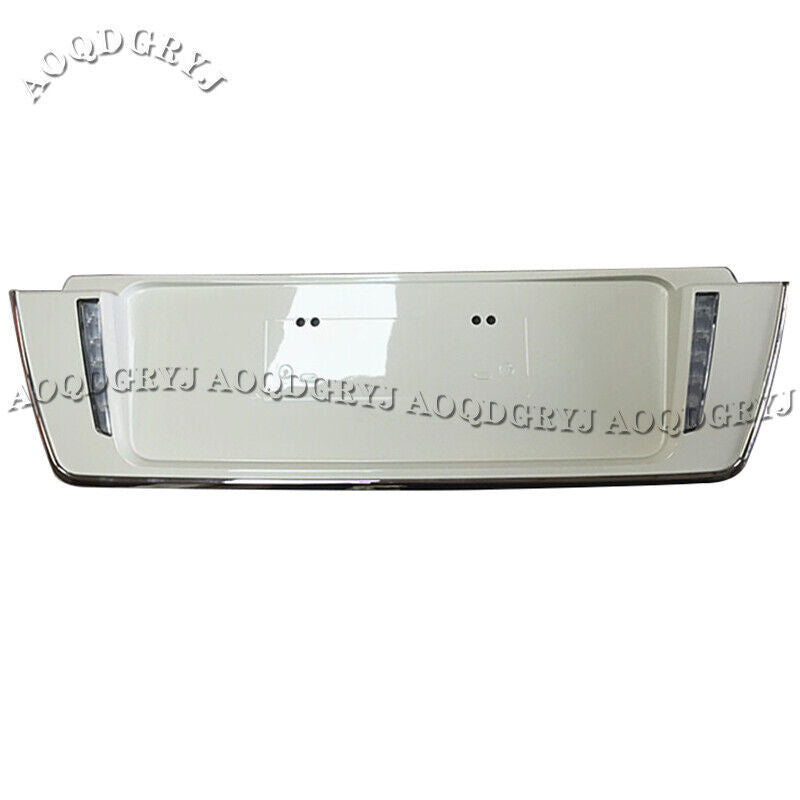 for LEXUS LX570 2016-2021 TRD Style W/ LED Pearl White Rear License Plate Cover