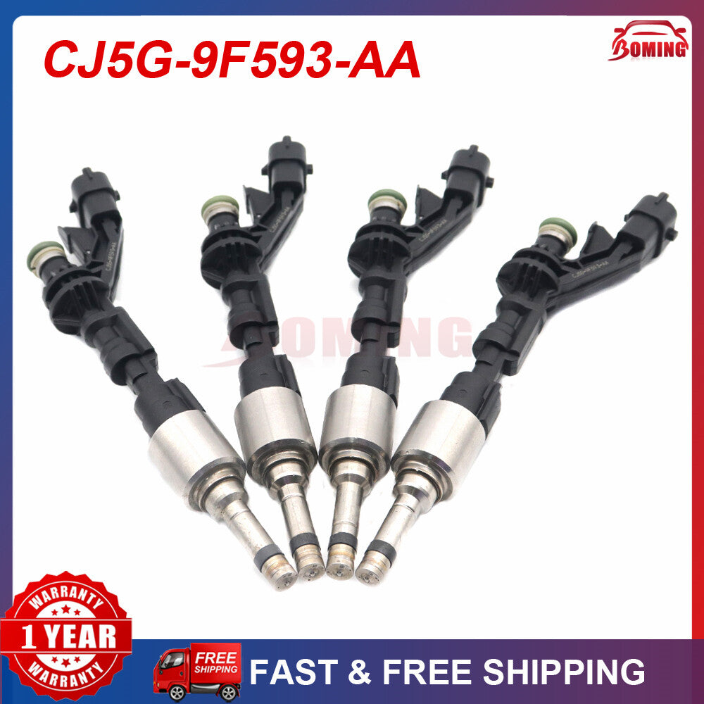 4Pcs New Fuel Injector GDI CJ5G-9F593-AA for Ford Escape for Ford Fiesta 1.6L Turbo