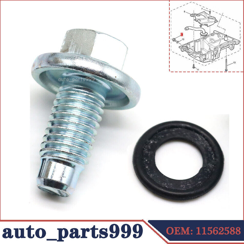 Engine drain plug and O-ring seal 11562588 for GM for Buick for Cadillac M12 engine n