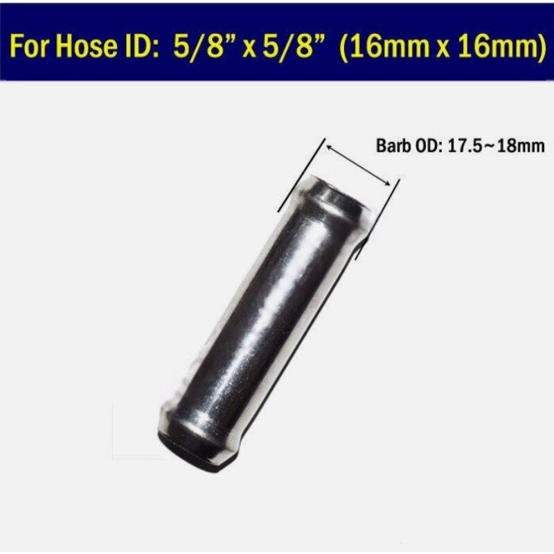 Stainless 5/8 x 5/8 in 16mm Heater Hose Fitting Connector Coolant Pipe Adapter Q