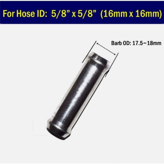 Stainless 5/8 x 5/8 in 16mm Heater Hose Fitting Connector Coolant Pipe Adapter Q