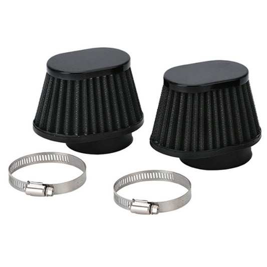 2Pcs Motorcycle Scooter Cone Air Intake Filter Cleaner High Flow 51mm Accessory Q