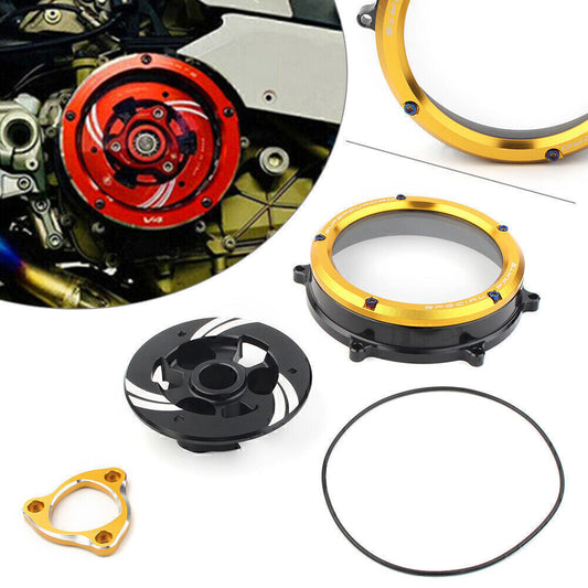 Clear Clutch Cover Protector Guard for Ducati Panigale 1199 1299 959 R S 12-20