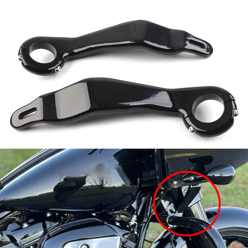 Fit for Harley Road Glide FLTRX FLTRU 2015-2022 Pair Fairing Sopport Mount Kit Black