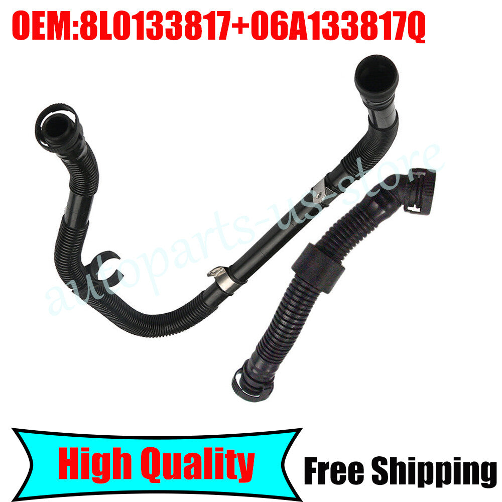for VW for Jetta for Golf / for Audi A3New 2 Secondary Air Injection Pump Connector Hose
