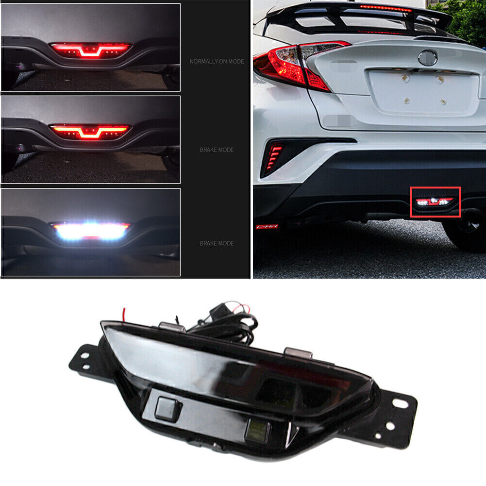 for Toyota CH-R CHR 2016-2018 1pc LED Rear Bumper Lights Tail Brake Lamp Q