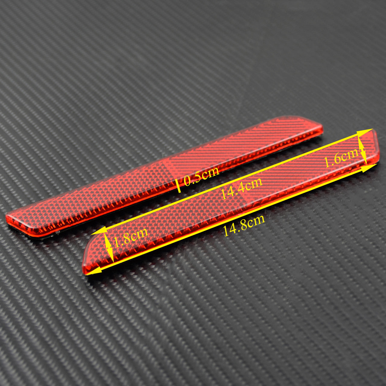 Red Reflector Saddlebag Latch Visibility Fit for Harley Touring FLT 1994-2013 Q