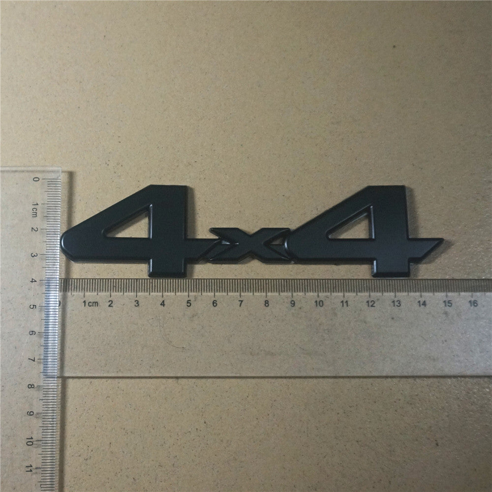 1x Matte Black Big 4x4 Metal Badge Emblem Decal Sticker 3D Door Fender Racing V6