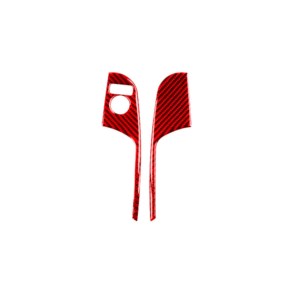 Red Carbon Fiber Outer Door Scuff Sill Cover Trim For 4Runner 2010-2020 v