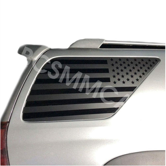 Fit for Toyota 4RUNNER 2003-2009 Pair Rear Window Decals American Flag Stickers