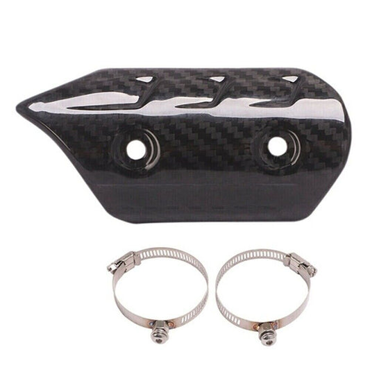 1x Real Carbon Fiber Exhausts Muffler Pipe Heat Shields Cover for Motorcycle New n