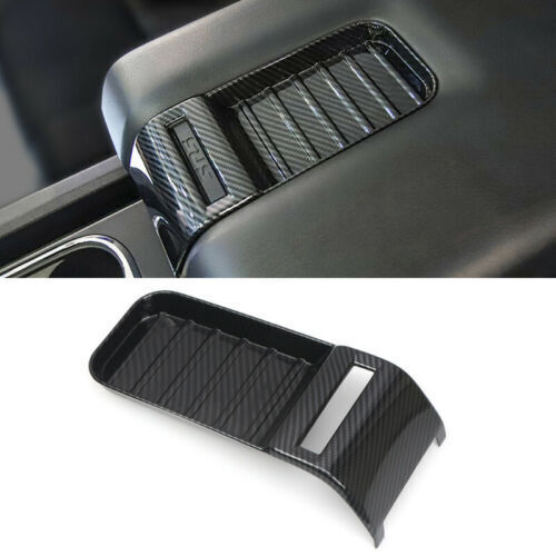 Carbon Fiber Inner Armrest Box Decoration Cover Trim for Toyota Tundra 2014-21