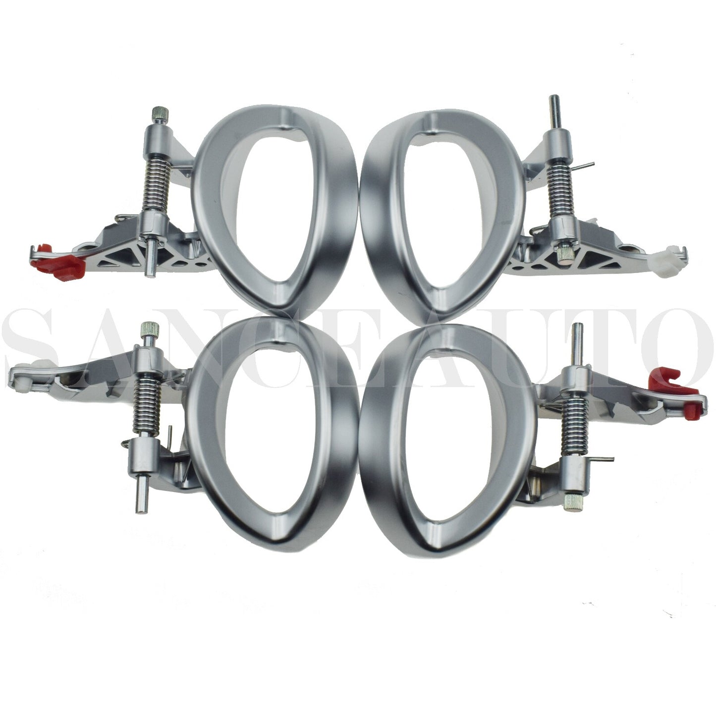 4-piece set, left side, for 07-12 for Dodge Nitro interior door handles, matte chrome finish. n