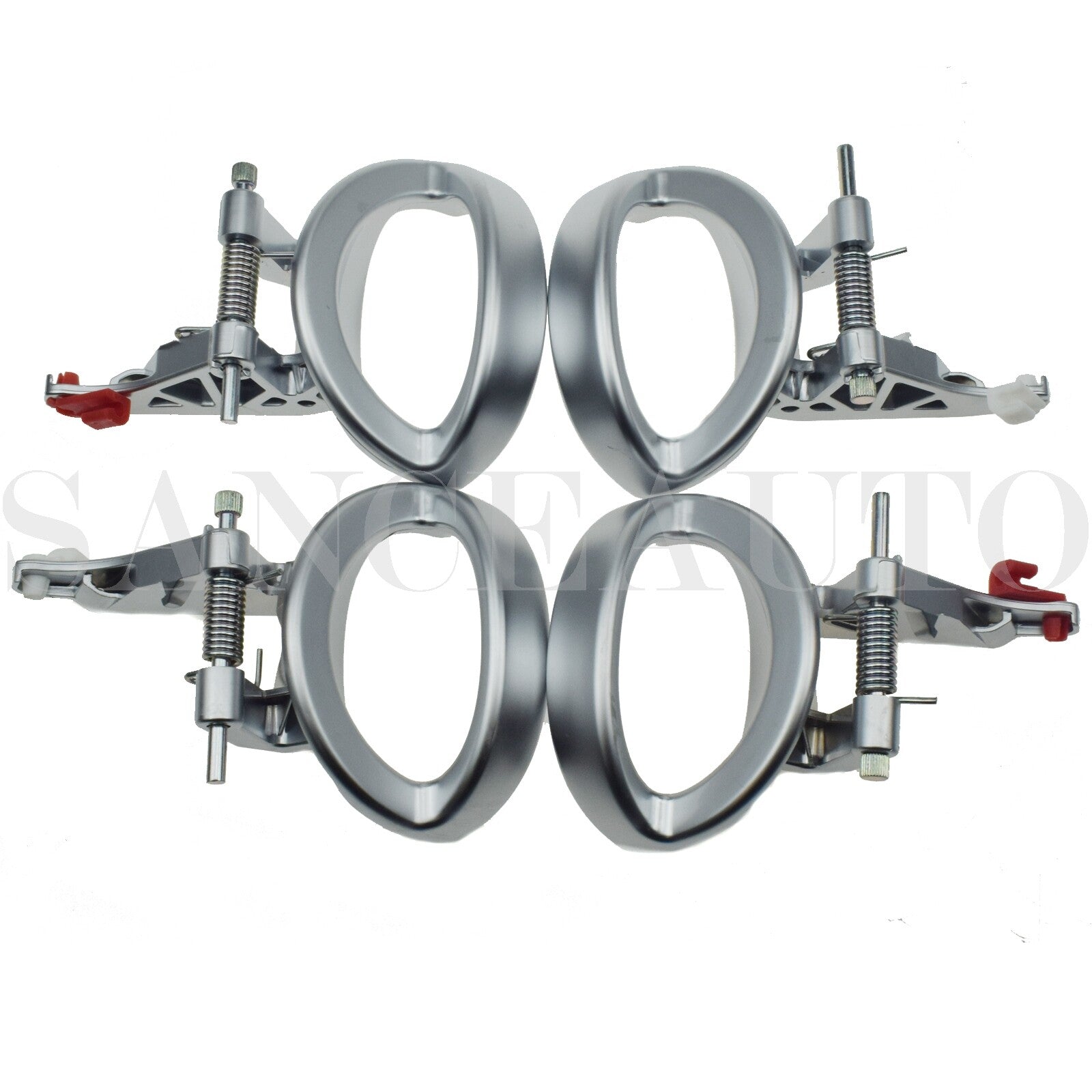 4-piece set, left side, for 07-12 for Dodge Nitro interior door handles, matte chrome finish. n