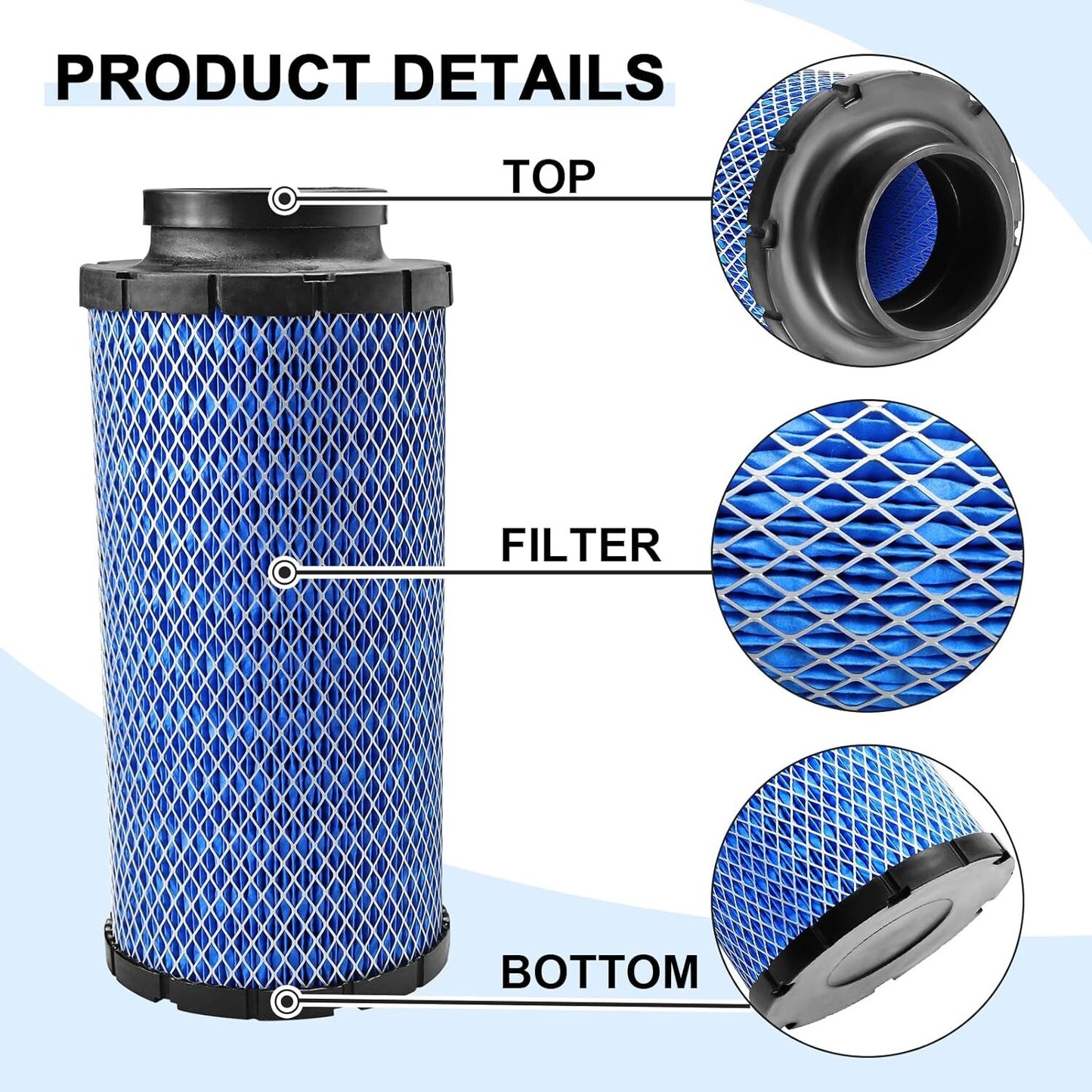 2xAir Filter for Polaris RZR 1000 XP XP4 Turbo S R Pro XP RS1 1241084 2882234