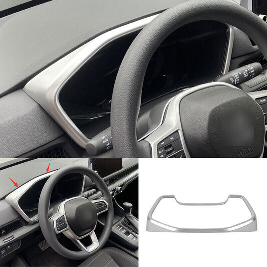 Silver Matte ABS Instrument Panel Frame Cover Trim for Honda CRV CR-V 2023-2024 n