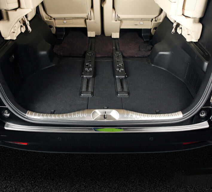 Inner Rear Bumper Plate Mouldings Fits Titanium Silver 15-22 for Toyota Alphard