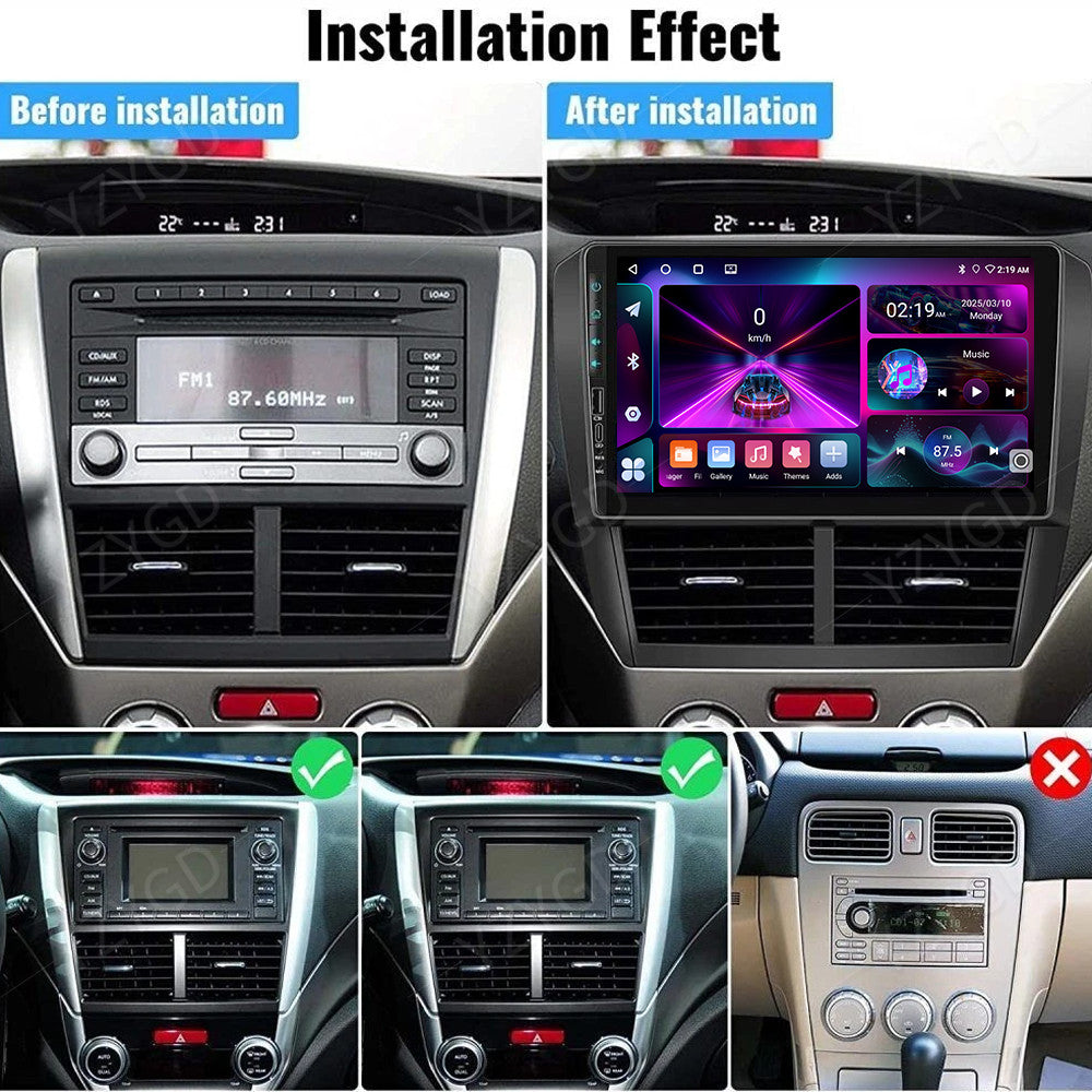 for Subaru for Forester for Impreza WRX 2008-2012 Stereo Android14 Car Radio Carplay GPS