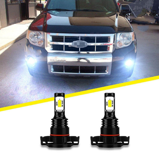 2X 6000K WHITE LED FOG LIGHT BULBS KIT FOR ESCAPE 2008-2012 Accessories New n