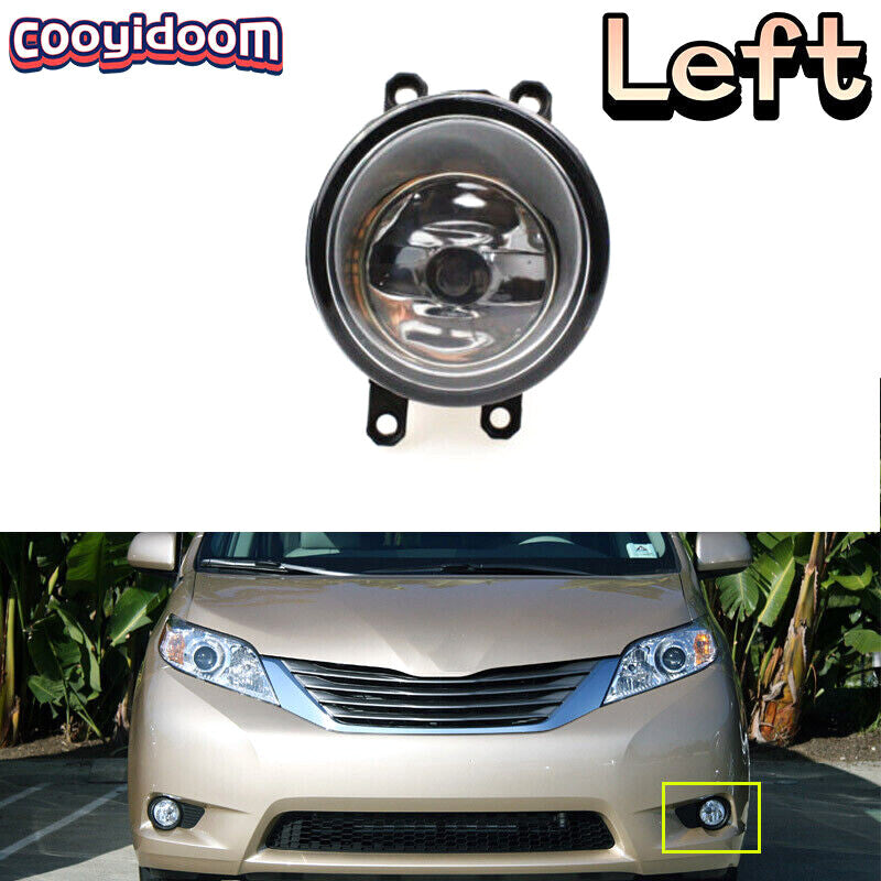 Left front fog light with bulb for Toyota for Sienna 2011 - 2017 LH