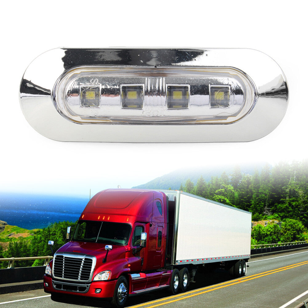 1pc 4 LED Side Clearance Marker Light For Car Truck Trailer Pickup 12V-24V