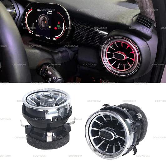 2PCS LED Front Dashboard AC Air Condition Vent for BMW for MINI JCW F56