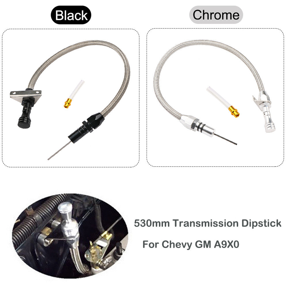 Flexible transmission straw in stainless steel for Chevrolet Trans GM TH350 Tranny SBC BBC