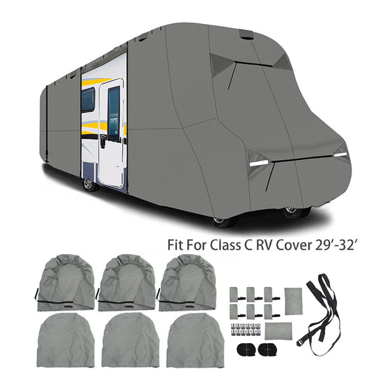 29-foot to 32-foot non-woven RV cover storage suitable for Class C RVs and campervans n