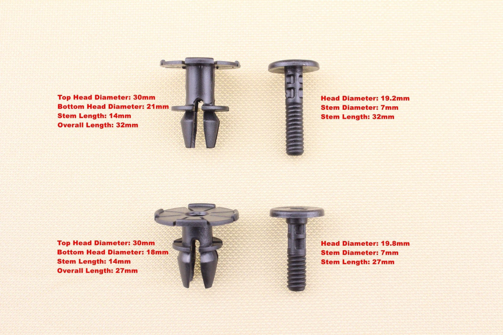 for BMW Trim Spacer Clips  Pin Kit 07147122912 07147122913 51717066226