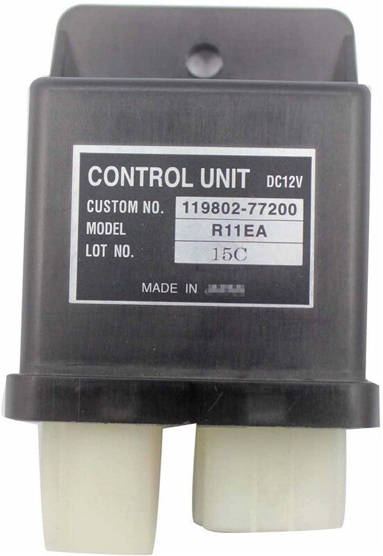 12V R11EA Safety Relay 119802-77200 is suitable for Yanmar control units and Hitachi ZX-3 excavators.