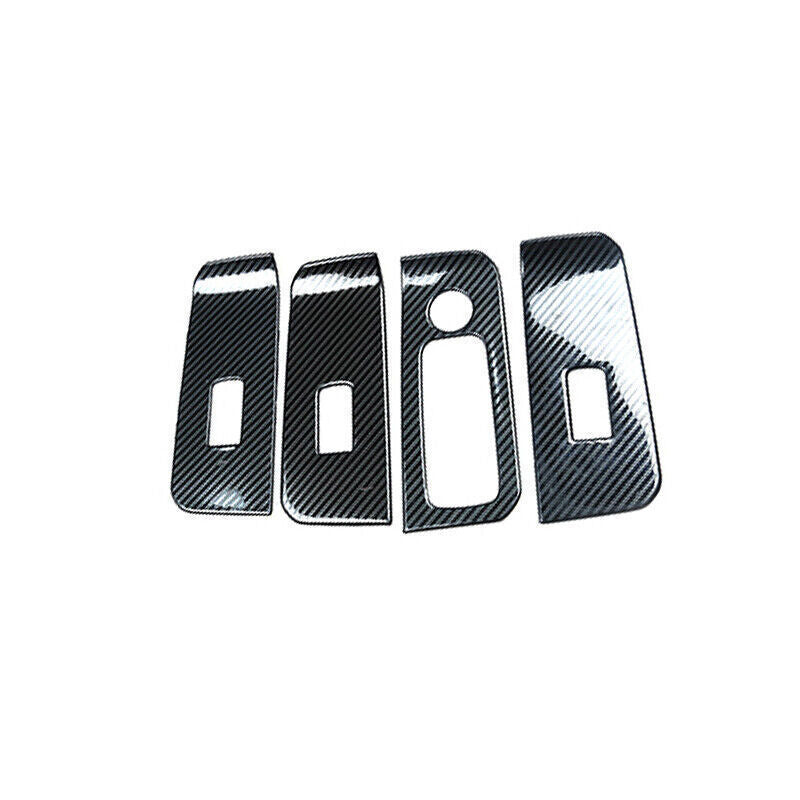 Carbon Fiber Steel Glass Window Lifting Lock Panel Trim For Car for BMW X6 G06 20-22
