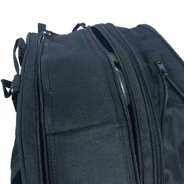 Dual Motorcycle Saddle Bag 36-58L Waterproof Helmet Bag Luggage Side Pocket Set v