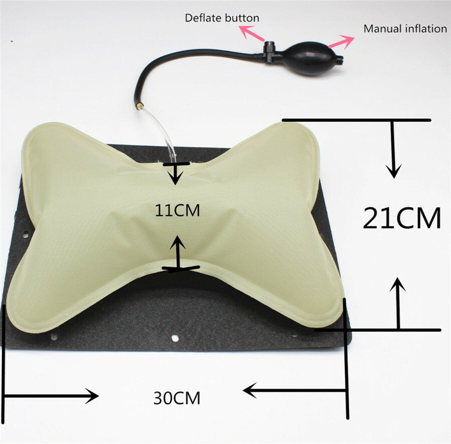Car for Seat Built-in Air Pressure Lumbar Support Cushion Comfortable Hand Pump Pad