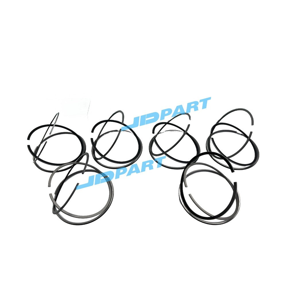 6-piece D6D piston ring kit for Volvo diesel engine parts -