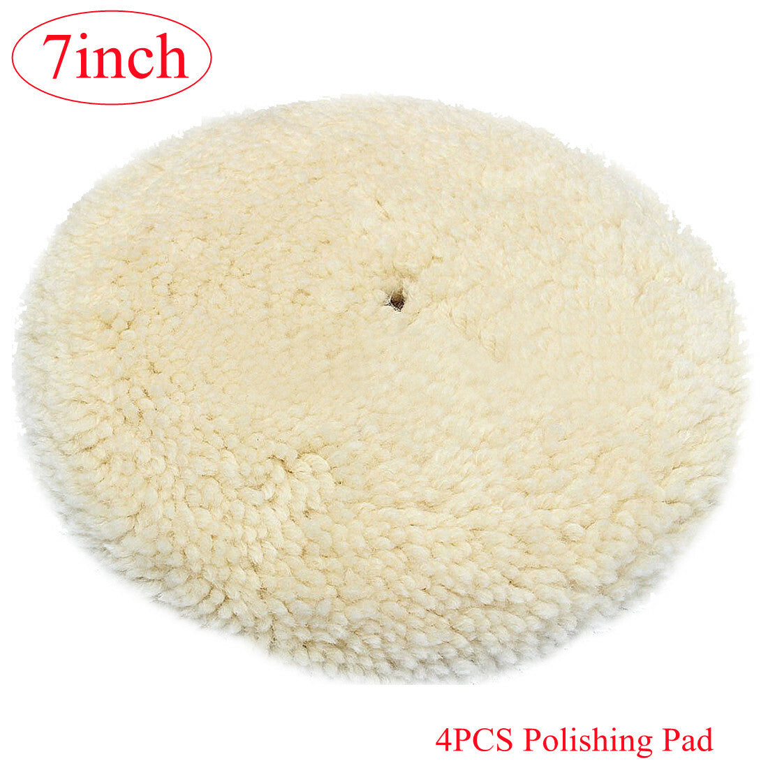 7-inch Soft Wool Cleaning and Polishing Cushion Pad for Cars, Car Polisher, 2 Packs