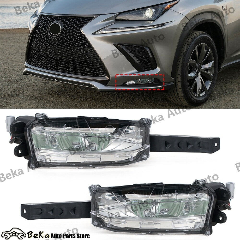 1. Dual front bumper fog lights and headlights suitable for Lexus NX200T and NX300 (2015/2016-).