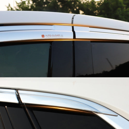 For 2019-2023 for Cadillac XT5 Chrome Window Vent Visor Weather Shield Deflectors B n