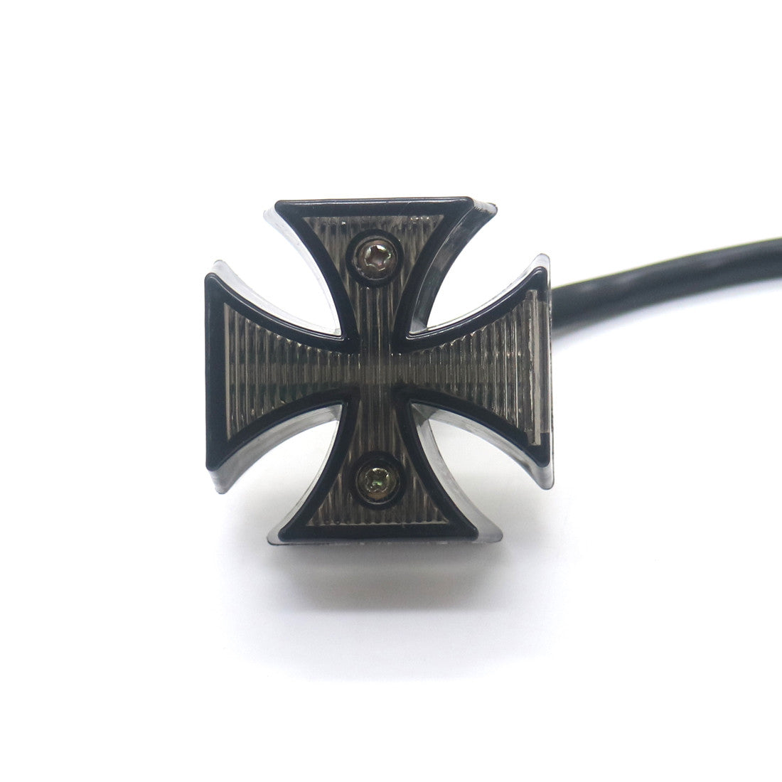 Universal Motorcycle Smoke for Mini MALTESE CROSS LED Tail Brake Rear License Light Q
